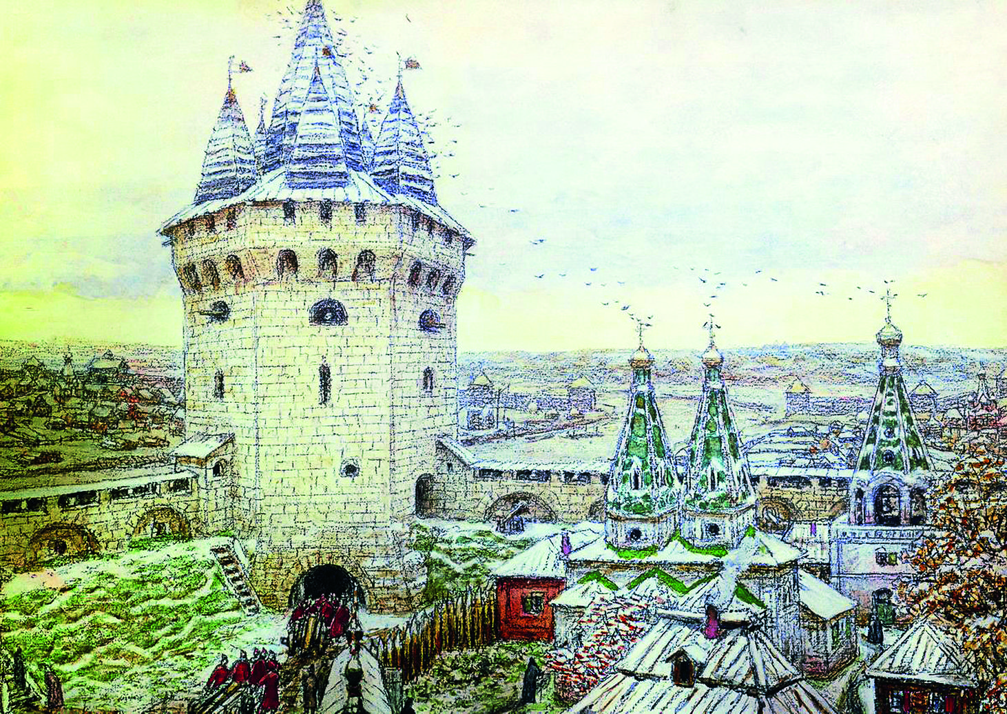 Москва 17 век Аполлинарий Васнецов